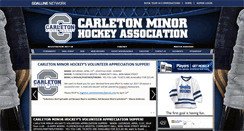 Desktop Screenshot of carletonminorhockey.com