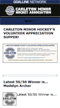 Mobile Screenshot of carletonminorhockey.com
